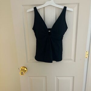 Lilly Pulitzer Black Swim Tank Top